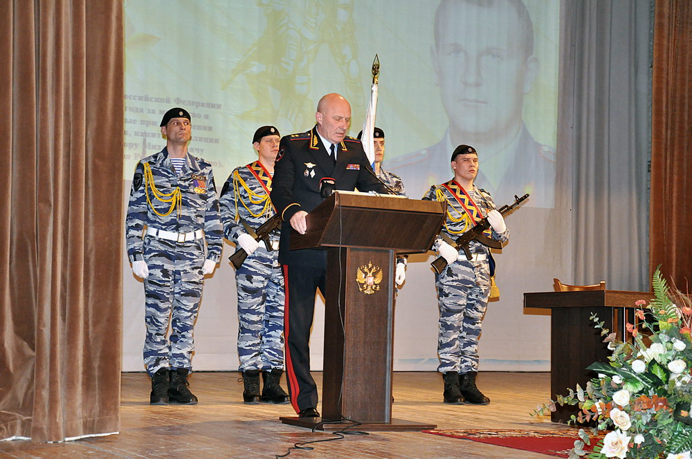 Торжественная церемония памятного гашения почтовой марки, посвящённой Герою Российской Федерации В.М. Адамишину